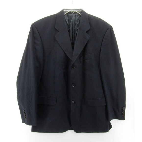 Loro Piana Sport Coat 42 Navy Blazer Jacket Wool Super 110 Business